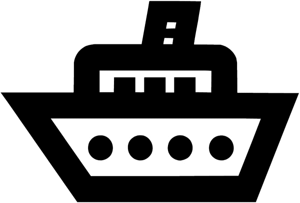 Ship symbol vinyl sticker. Customize on line. Symbols and Pictograms 090-0239